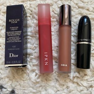 Lip Bundle Dior Forever Nude, Mac Sellout, IPKN, Bbia
